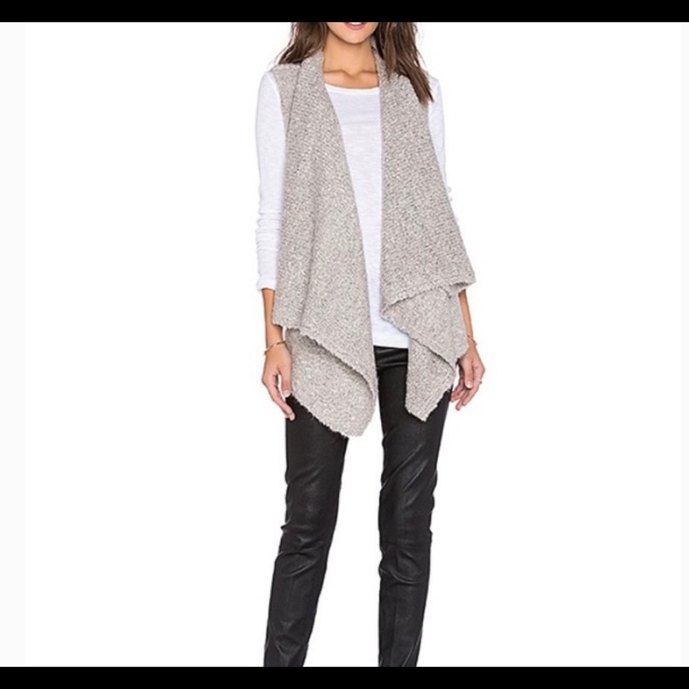 Joie Soft Gray Draping Vest